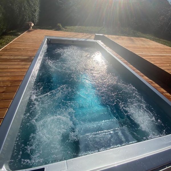 Swim Spa-Pool mit automatischer Sicherheitsterrasse