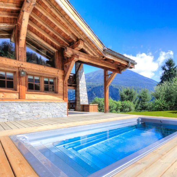 Swim Spa Pool mit beweglichem Terrase Idol Spas Rolldeck